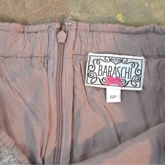 Anthropologie‎ Reveillon Sequin Pencil Skirt Yoana Baraschi Light Taupe Size 6P - Picture 4 of 7